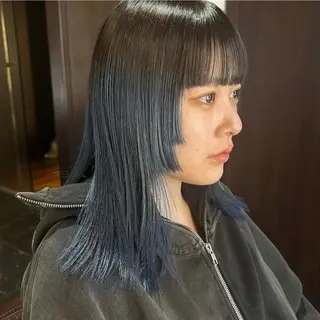 セミロング カラー 【nui 茨木】 清水優のヘアスタイル