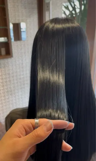 ロング サロウィン渋谷　caldo店所属・渋谷👑艶髪縮毛矯正 曲がる矯正✨ヒガシのヘアスタイル