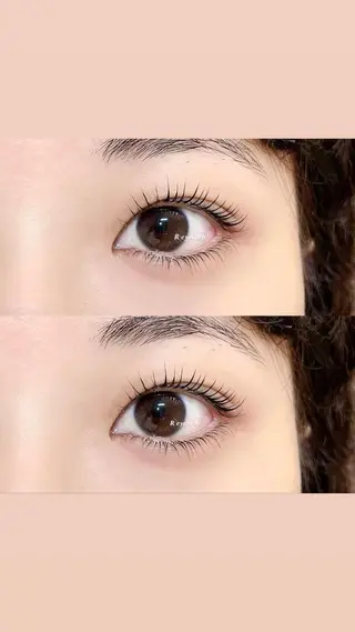 ミディアム カラー パーマ ヘアアレンジ メンズ キッズ ネイル マツエク・マツパ アイブロウ 𝑹 eyelashのマツエク・マツパデザイン