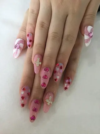 ネイル 💎🐰 saki. m 🐰💎のネイルデザイン