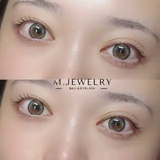 マツエク・マツパ M.jewery Aoiのマツエク・マツパデザイン