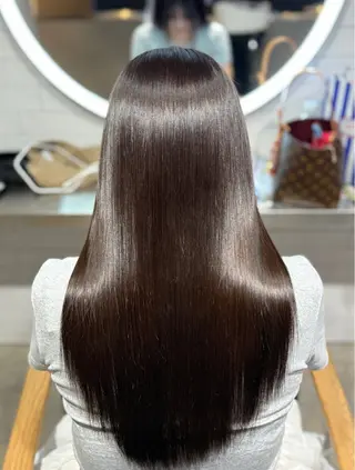 ロング ハイトーンカラー 縮毛矯正/ジャックのヘアスタイル