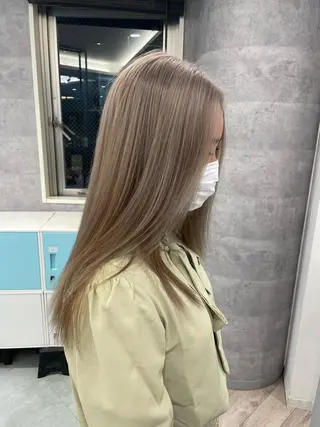 ロング ♡似合わせハイトーン ♡maiのヘアスタイル