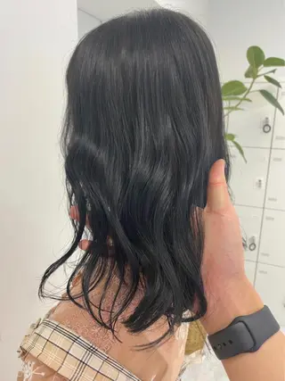 ミディアム カラー ⛄️冬の透明感 カラー⛄️大西のヘアスタイル