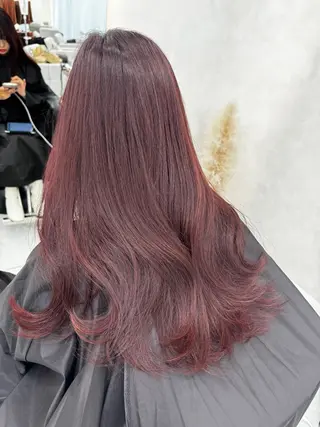 セミロング カラー 韓国ヘア特化🇰🇷 心斎橋【ユリカ】のヘアスタイル