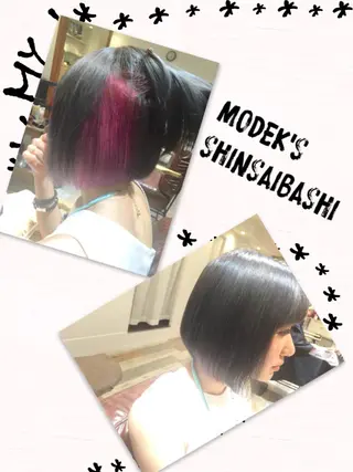 ショート カラー ハイトーン×髪質改善 KENTAのヘアスタイル