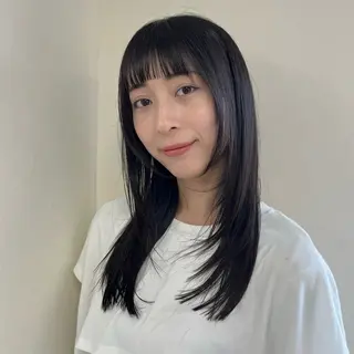 ミディアム たおちゃん／レイヤー ／透明感カラーのヘアスタイル