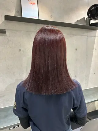 ミディアム カラー ヘアアレンジ ボブ艶モテカラー🫧 カリンのヘアスタイル