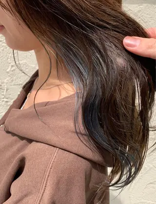 ロング カラー 髪質改善色素改善特化 keiのヘアスタイル