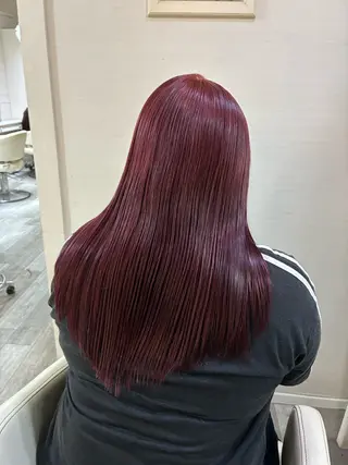 セミロング ハイトーン/レイヤー カット/TAKEのヘアスタイル