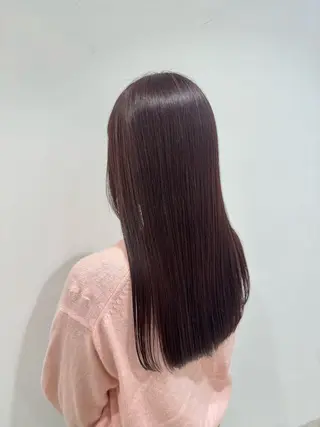 ロング カラー 赤み消しカラー🌱 YUZUKI🫧のヘアスタイル