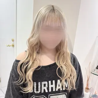 ロング カラー 🍯Ayu/ハイトー ン/ブリーチ/ヘアメのヘアスタイル