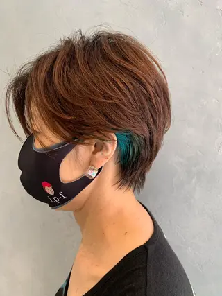 ショート 美髪ストレート AOYAGIのヘアスタイル