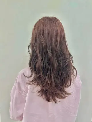 ロング カラー 畑中 夢のヘアスタイル