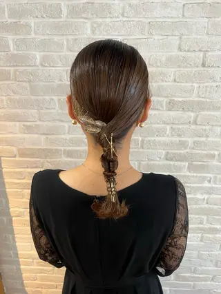 セミロング ヘアアレンジ Topstylist YUKIのヘアスタイル