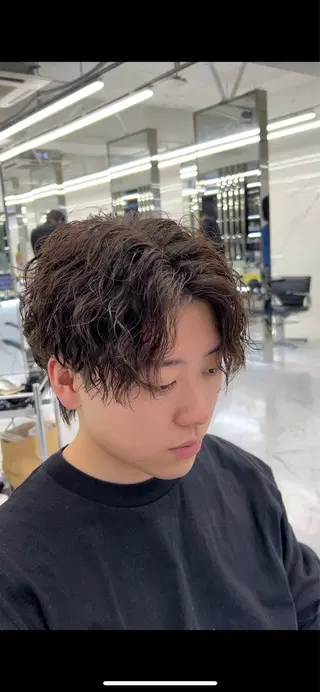 パーマ メンズ メンズ特化💥 ショートスタイル💥のヘアスタイル