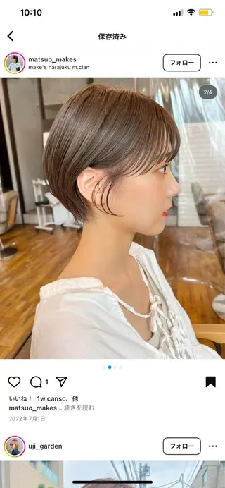 ショート 🪷カットモデル募集 BUNのヘアスタイル