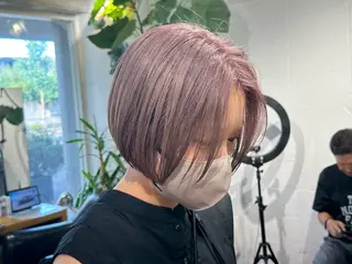ミディアム カラー ショート･ウルフ✂︎ 安住有咲子のヘアスタイル