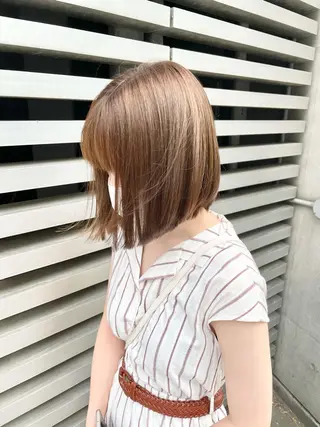 ミディアム カラー 岩戸 新のヘアスタイル