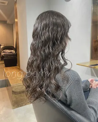 ロング パーマ 【表参道】Ruri デジタルパーマのヘアスタイル