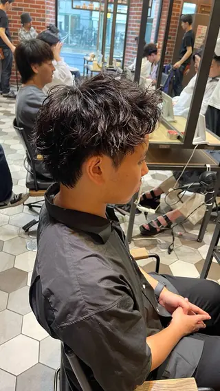 パーマ メンズ 大人男子の メンズパーマのヘアスタイル