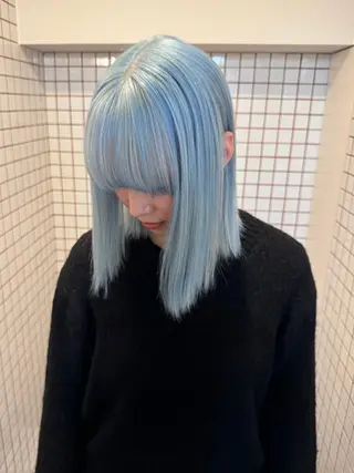 セミロング カラー 梅田/ハイトーン/ Juriのヘアスタイル