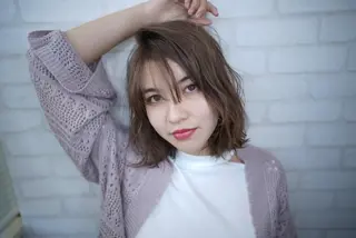 ミディアム カラー パーマ ヘアアレンジ 大久保寿高✨ なりたい色を叶える✨のヘアスタイル