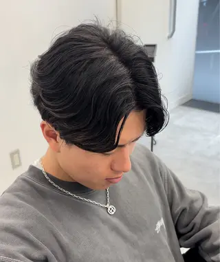 ショート パーマ メンズ 森龍馬 メンズ専門美容師のヘアスタイル