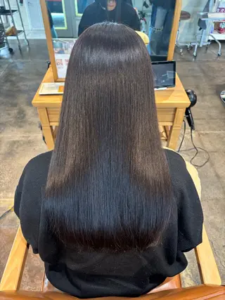 ロング カラー miyu/ケアカラー /縮毛矯正のヘアスタイル