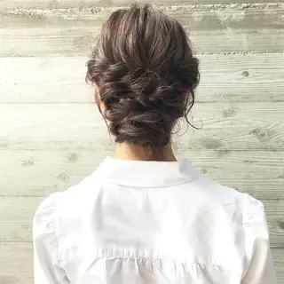 ヘアアレンジ クニモトハルナ ボブ/柔らかカラーのヘアスタイル