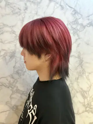 ショート メンズ 上尾韓国レイヤー/ 艶カラー/しの🫧のヘアスタイル