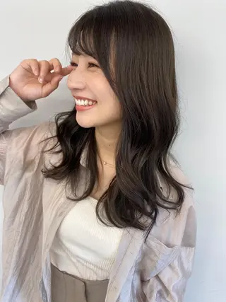 ロング カラー 🌼渋谷韓国レイヤー 桑尾幸奈🌼のヘアスタイル