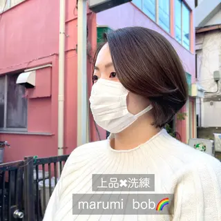 ミディアム カラー 黒崎 勝巳のヘアスタイル