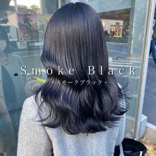 セミロング カラー ヘアアレンジ メンズ 🦋重くない暗髪🦋 Hana🦋のヘアスタイル