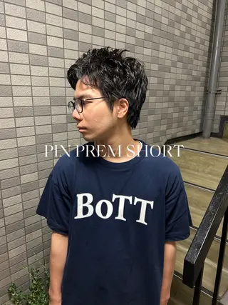 ショート パーマ メンズ 💈メンズ短髪特化 ✂︎伊藤大輝💈のヘアスタイル