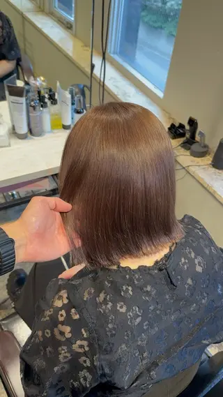 ミディアム 渋谷ケアブリーチ ❤️‍🔥徳田空悟のヘアスタイル