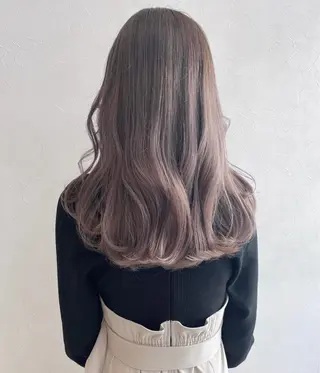 セミロング カラー nakahara madokaのヘアスタイル