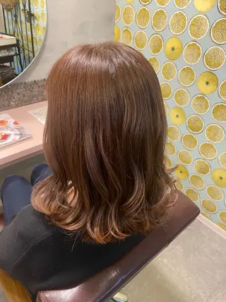 ミディアム hair make echo滿木あい花のヘアスタイル