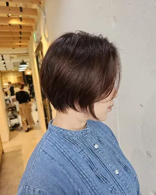 ショート Ayu🐾縮毛矯正/ ブリーチ無しカラーのヘアスタイル