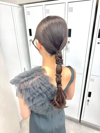 ロング ヘアアレンジ エクステ🫧アレンジ ￤横浜  ももはのヘアスタイル