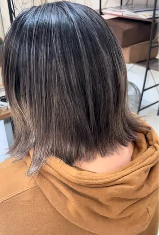 ミディアム メンズパーマ& ハイトーン特化谷村のヘアスタイル