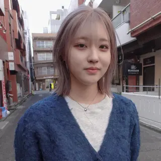 ミディアム udaハイトーン /ボブ/レイヤーのヘアスタイル