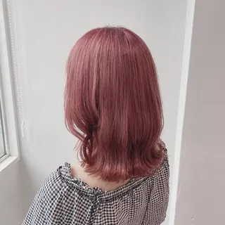 ミディアム カラー パーマ/縮毛矯正 /かわいい/せき🫧のヘアスタイル
