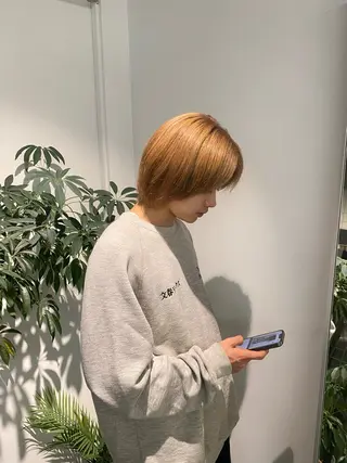 ミディアム カラー メンズ ご予約は2月まで！ maho‪🐈🎀のヘアスタイル