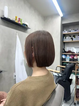 ショート カラー 韓国レイヤー・ボブ/ 暖色⭐️優香⭐️のヘアスタイル