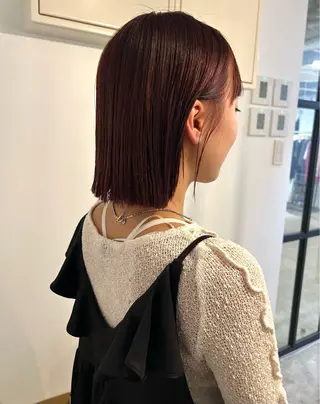 ミディアム カラー ヘアアレンジ 🎀suzuna 透明感colorのヘアスタイル