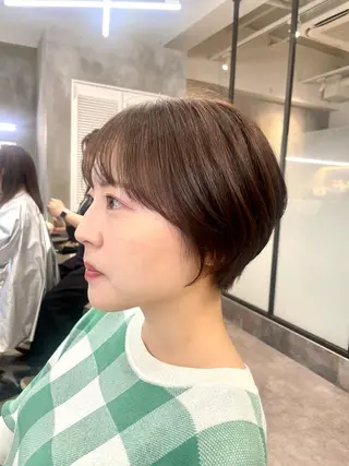 ショート カラー 色気レイヤー& ショートはお任せ🌟のヘアスタイル