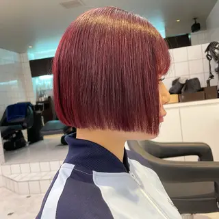 ショート カラー 【美髪矯正/絹髪】 🎀hinano🎀のヘアスタイル