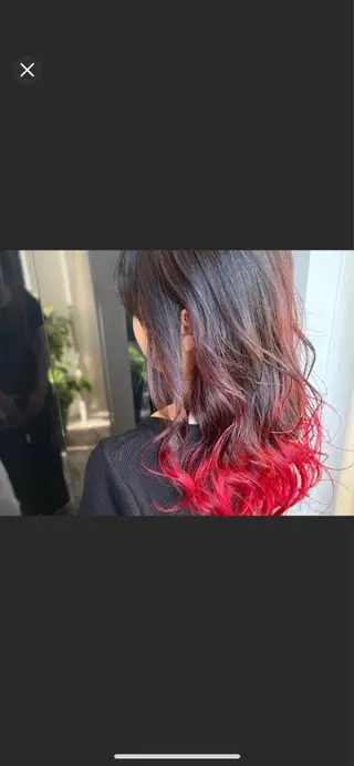 ロング カラー ヘアカラー&縮毛矯正 STAR☆RIVERのヘアスタイル