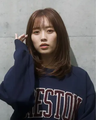 ミディアム 表参道美容師 ぶんじのヘアスタイル